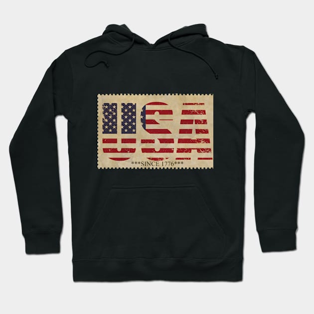 USA 1776 Hoodie by TooplesArt